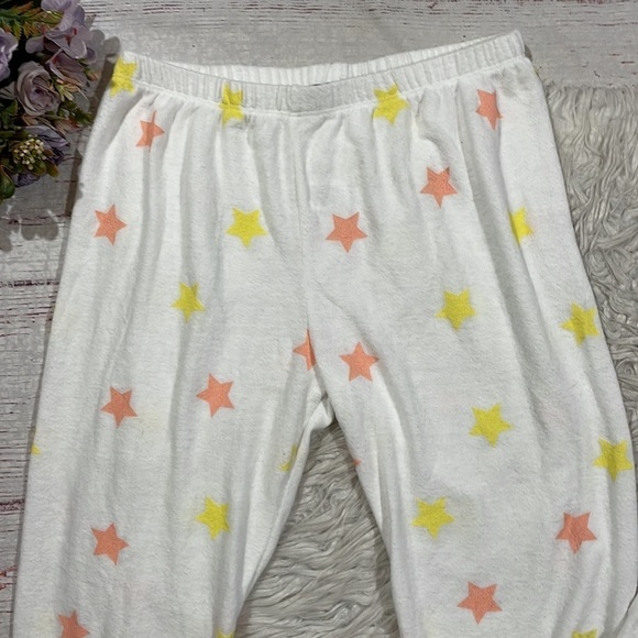 Wildfox Star Graphic Baggy Fleece Lounge High Rise Joggers - Picture 5 of 10